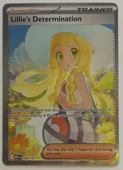 Pokemon TCG Lillie’s Determination Mega Evolution 184/132 SIR English NM 🔥 - Image 1