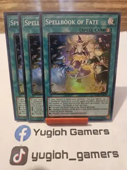 Yu-Gi-Oh Spellbook Of Fate X3 MAZE 1st Edition Super Rare Light Played - Image 1