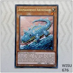 Animadorned Archosaur - WISU-EN050 - Rare 1st Edition Yugioh - Image 1