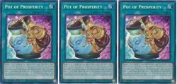 *** 3X POT OF PROSPERITY 3X *** 1ST EDITION SECRET RARE RA01-EN056 YUGIOH! - Image 1