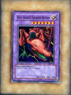 Yugioh Twin-Headed Thunder Dragon MRD-120 Super Rare 1st Ed NM - Image 1