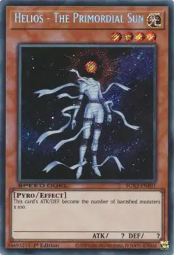 Yugioh! Helios - The Primordial Sun - SGX3-ENF01 - Secret Rare - 1st Edition Nea - Image 1
