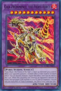 Yugioh! Gaia Prominence, the Fierce Force - AGOV-EN033 - Common - 1st Edition Ne - Image 1