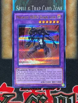 Yugioh Masked HERO Dark Law DUSA-EN094 Ultra Rare 1st Ed NM - Image 1