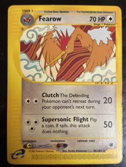 Fearow 45/165 Expedition Base Set Non Holo Rare Vintage Pokemon TCG Card LP - Image 1