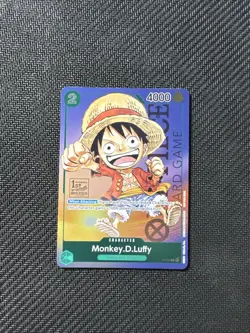 Monkey D. Luffy P-037 PR RARE Gen Con Foil 2023 One Piece Card Game English - Image 1