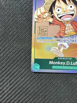 Monkey D. Luffy P-037 PR RARE Gen Con Foil 2023 One Piece Card Game English - Image 5