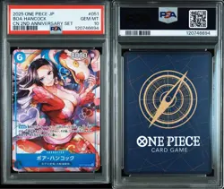 PSA10 One Piece Card China 2nd Anniversary Boa Hancock OP07-051 Japanese Version - Image 3