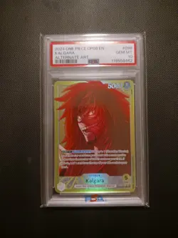 One Piece Card Game TCG Kalgara OP08-098 Alt Art Leader PSA 10 - Image 1