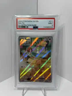 Pokemon TCG Ralts Holo Card 211/198 Scarlet & Violet PSA 9 - Image 1