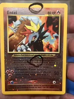 Pokemon TCG Entei Holo Foil Double Swirl Promo Card No.244 - Image 1