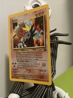 Pokemon TCG Entei Holo Foil Double Swirl Promo Card No.244 - Image 4