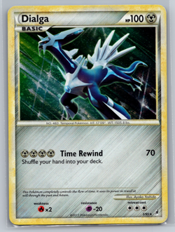 2011 POKEMON DIALGA 3/95- RARE-HOLO- CALL OF LEGENDS CARD-MP - Image 1