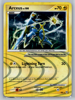 Arceus - AR6 - Pokemon Arceus Holo Card MP - Image 1