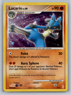 Lucario LV.30 3/11 Holo Promo Card DP Trainer Kit: Pokemon MP 2007 - Image 1