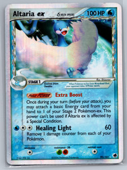 Altaria ex 2006 Pokemon Card TCG Dragon Frontiers 90/101 Delta Species - MP - Image 1
