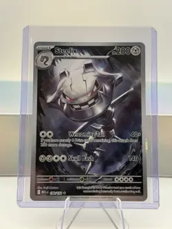 STEELIX POKEMON CARD NM 150/132 MEGA EVOLUTIONS ILLUSTRATION RARE - Image 1