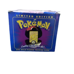 Pokemon 23k Gold Plated JIGGLYPUFF Trading Card Sealed 1999 Blue Box Burger King - Image 3