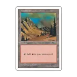 WOTC MtG Anthologies Mountain #1 (C) NM - Image 1