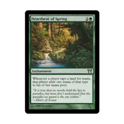 WOTC MtG Champions of Kamigawa Heartbeat of Spring (R) VG - Image 1