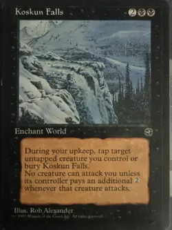 ​1x MTG HML Koskun Falls, Lightly Played​ Magic The Gathering rare Vintage - Image 1