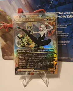 Gwen Stacy Ghost-Spider (0202) (Borderless) Foil Marvel's Spider-man MTG - Image 2