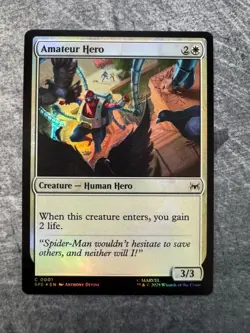 Amateur Hero Marvel's Spider-Man: Eternal-Legal Foil NM - MTG - Image 1