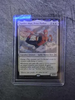 Spider-Man, Peter Parker (Foil) 4 (M) MTG Marvel's Spider-Man SPE - Image 1