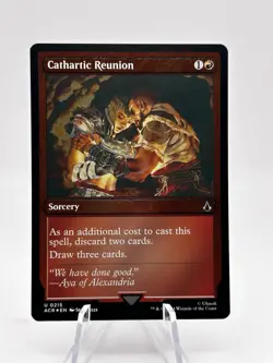 Cathartic Reunion 0215 Foil Etched Universes Beyond: Assassin's Creed ACR MTG NM - Image 1