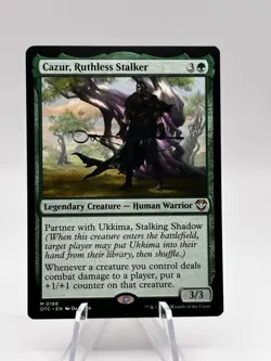 Cazur, Ruthless Stalker 0188 Commander: Outlaws of Thunder Junction OTC MTG NM - Image 1