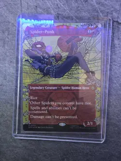 Spider-Punk (0210) - Foil - Borderless R MTG Marvel's Spider-Man - Image 1