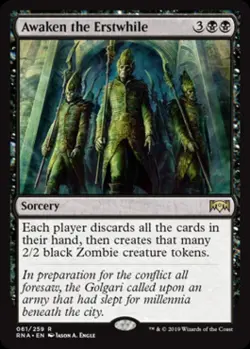 Awaken the Erstwhile - Light Play MTG Ravnica Allegiance - Image 1