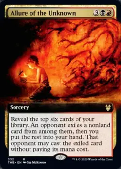 Allure of the Unknown (Extended Art) -Foil Light Play MTG Theros Beyond Death - Image 1