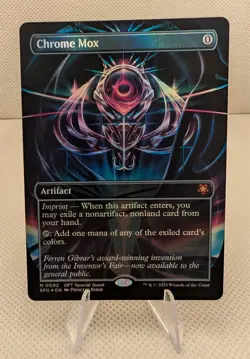 Chrome Mox 0092 - Borderless Foil - Mint - Special Guests - Aetherdrift MTG - Image 1
