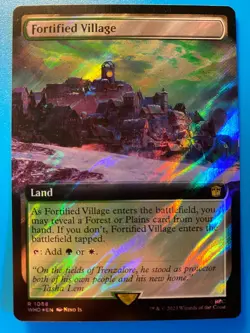 MTG 1x FOIL Fortified Village 1088 Universes Beyond: Doctor Who Magic the x1 NM - Image 1