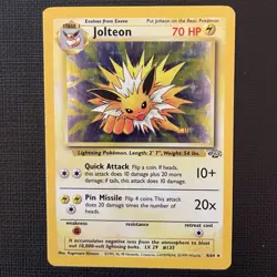 Pokemon English Jungle Jolteon Holo #4/64 1999 WOTC Wizards off the Coast LP - Image 1