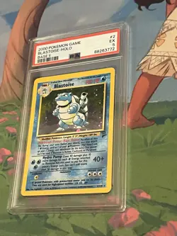 Pokemon TCG Blastoise 2/130 Unlimited Base Set 2 PSA 5 - Image 3