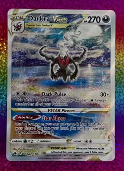 Pokemon Darkrai VSTAR GG50/GG70 Ultra RARE Full Art HOLO Crown Zenith TCG - Image 1
