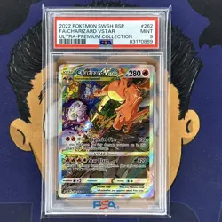 PSA 9 MINT 2022 Pokemon Ultra-Premium Collection CHARIZARD VSTAR #262 Full Art - Image 2