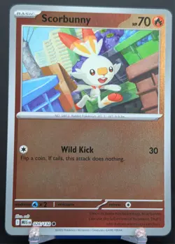 Pokemon Scorbunny 026/132 Reverse Holo Mega Evolution English - Image 1