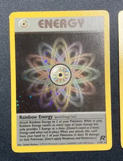 Rainbow Energy Holo And Non-Holo Lot Of Two 2000 Pokemon Rocket Rare - Image 2