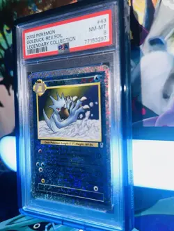 Pokemon Golduck Legendary Collection Reverse Holo #43 PSA 8 Guard Included ✨🥶🔥 - Image 4