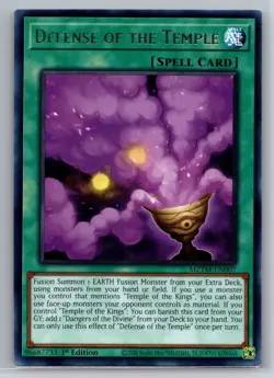 Yugioh! Defense of the Temple - MZTM-EN007 - Rare - 1st Edition Near Mint - Image 1