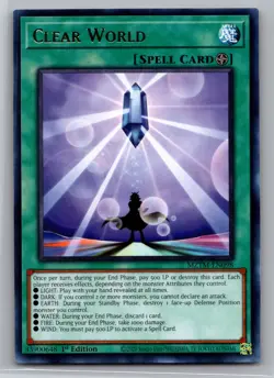 Yugioh! Clear World - MZTM-EN098 - Rare - 1st Edition Near Mint - Image 1
