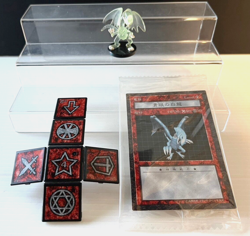 Yugioh Dungeon Dice Monsters Blue Eyes White Dragon Clear Ver Figure Card DDM - Image 1