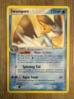 Swampert 11/106 2005 EX Emerald Pokemon Card Nintendo Non Holo Rare - HP - Image 1