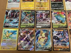 Pokemon TCG Large Binder Lot Of Over 40 Cards Holos Ultra Rares Pikachu Houndoom - Image 2