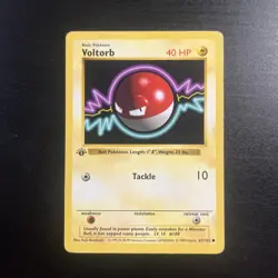 Pokemon TCG Voltorb Base Set, 1st Edition Common Card 67/102 - Image 1