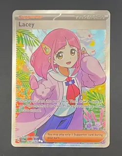 Pokemon Card Lacey 166/142 Stellar Crown - Near Mint - Image 1
