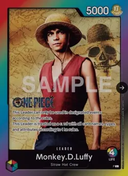 Limit One Piece Card Game Rainbow Monkey D Luffy Promo Leader P-L Netflix Sealed - Image 2